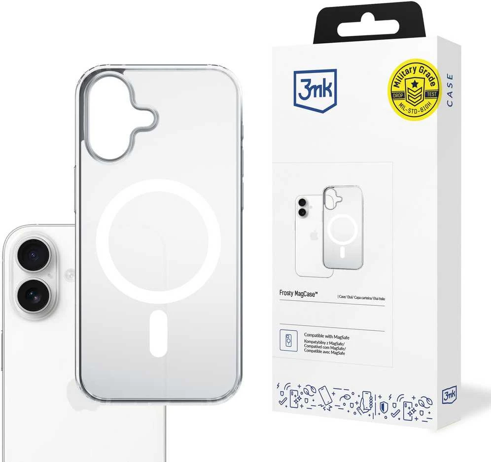 Dėklas 3mk Frosty MagCase Apple iPhone 17 juodas