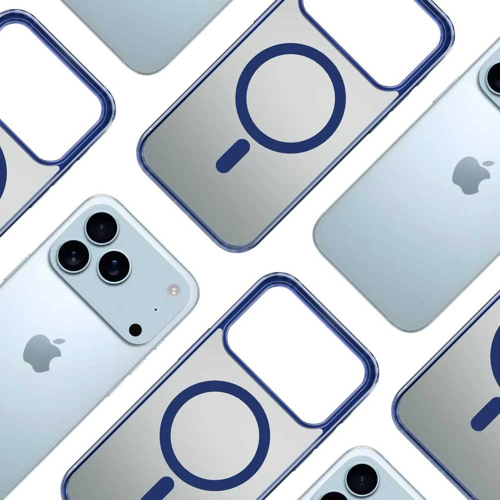 Dėklas 3MK Frosty MagDėklas iPhone 17 Pro mėlynas