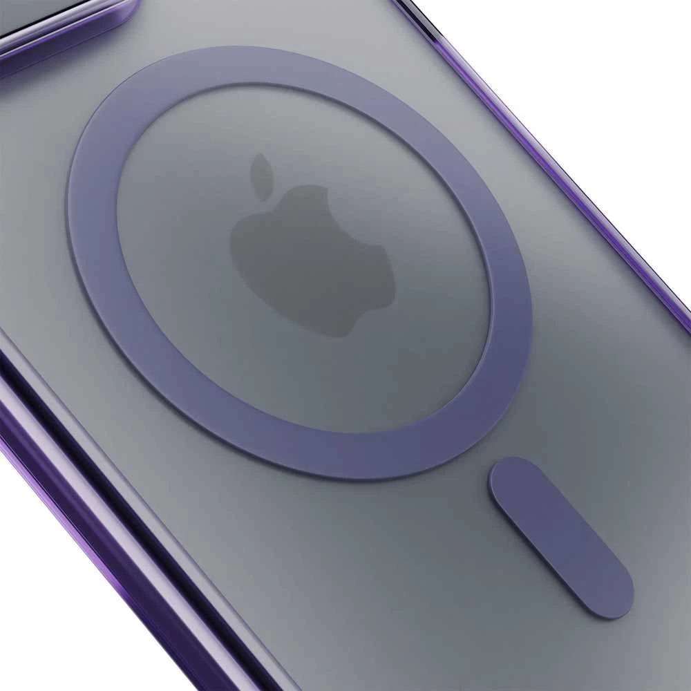 Dėklas 3MK Frosty MagCase skirtas Apple iPhone 17 Pro violetinės spalvos