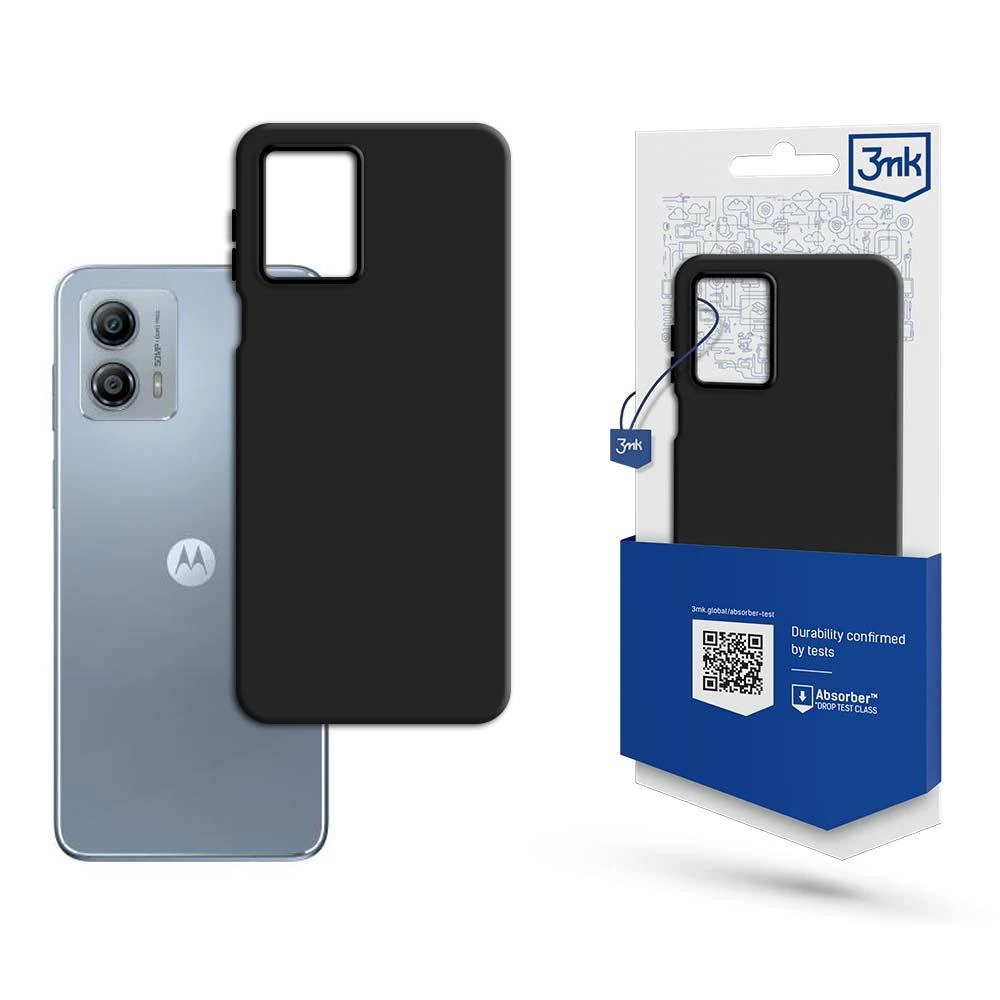 3MK Matt Dėklas Motorola Moto G53 juodos spalvos