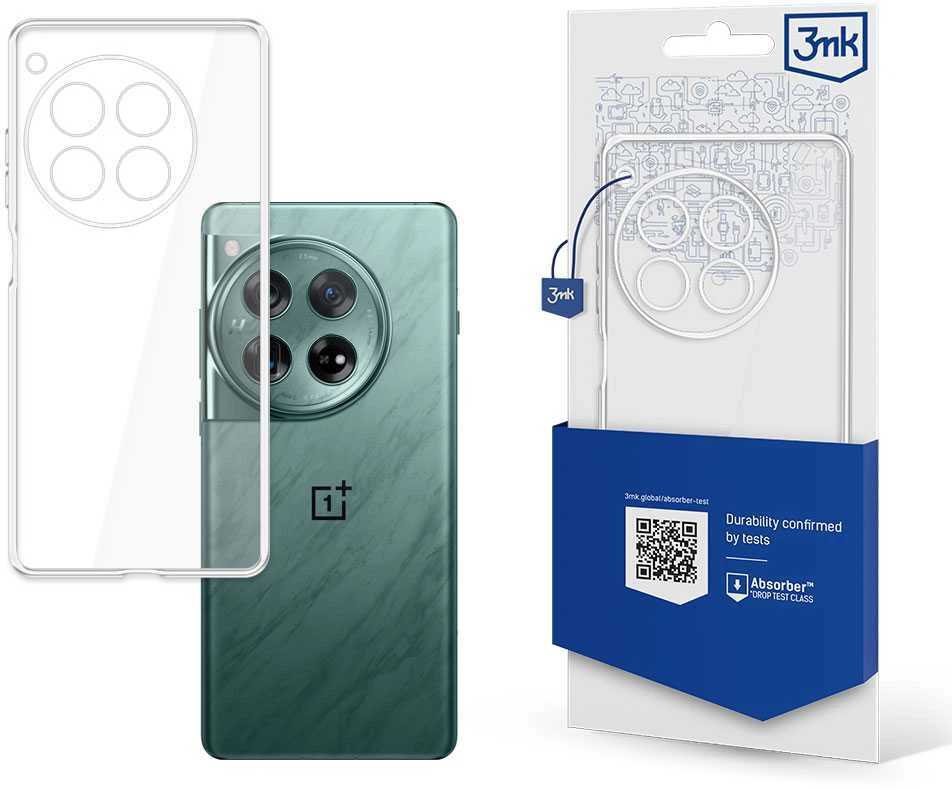 3mk dėklas telefonui skaidrus OnePlus 12 - dėklas telefonui skaidrus