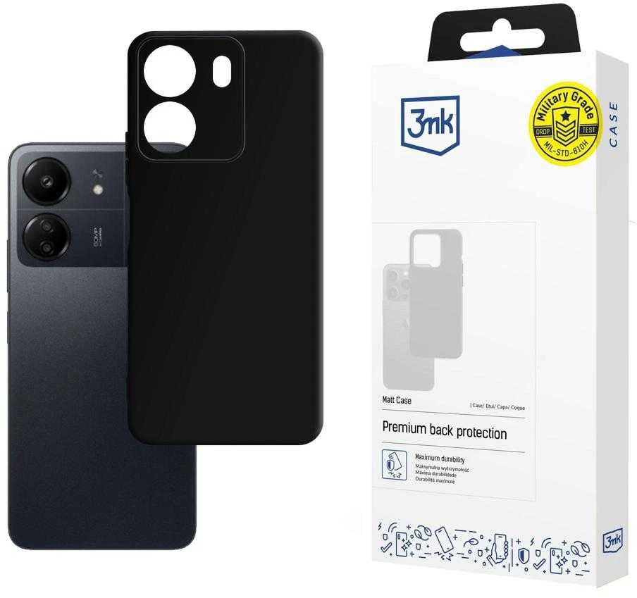 Dėklas 3mk Matt Case Xiaomi Redmi 13C/Poco C65/Poco M6 5G juodas
