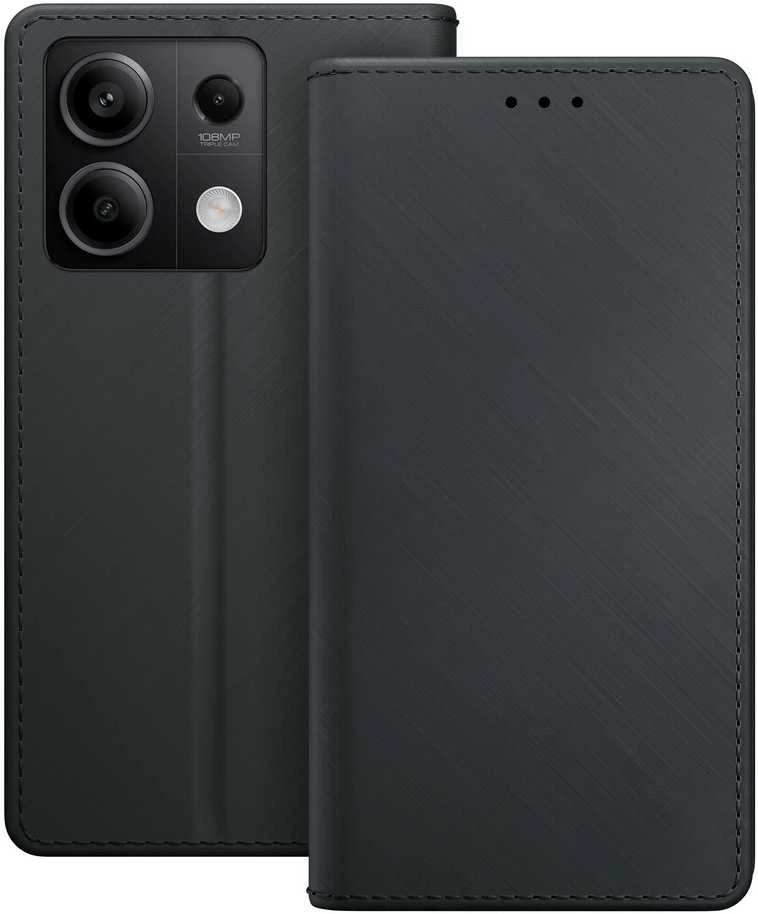 3MK Wallet Redmi Note 13 5G dėklas telefonui juodos spalvos