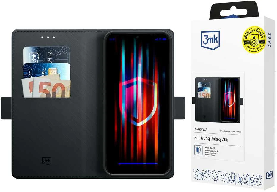 Samsung Galaxy A06 – 3mk piniginės dėklas