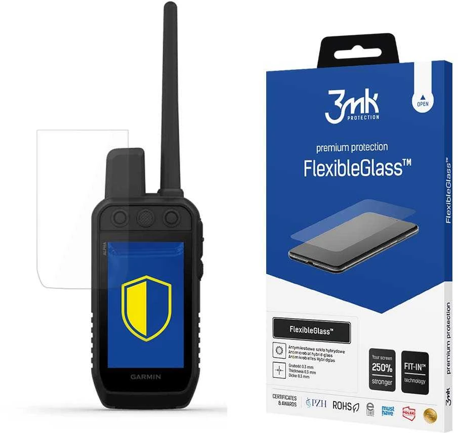 3mk FlexibleGlass™ hybrid glass skirta Garmin Alpha 300K