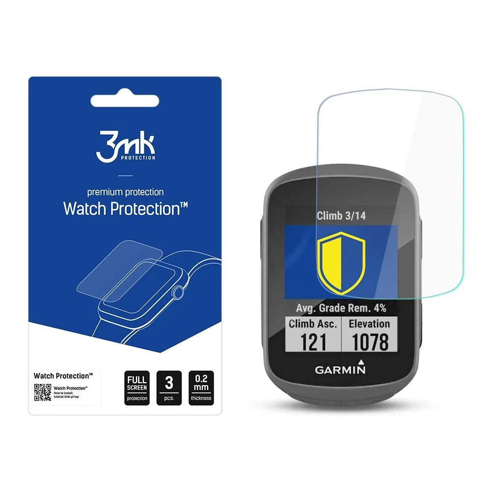 3MK FlexibleGlass hbridinis stiklas Garmin Edge 130 Plus dviračių kompiuteriams