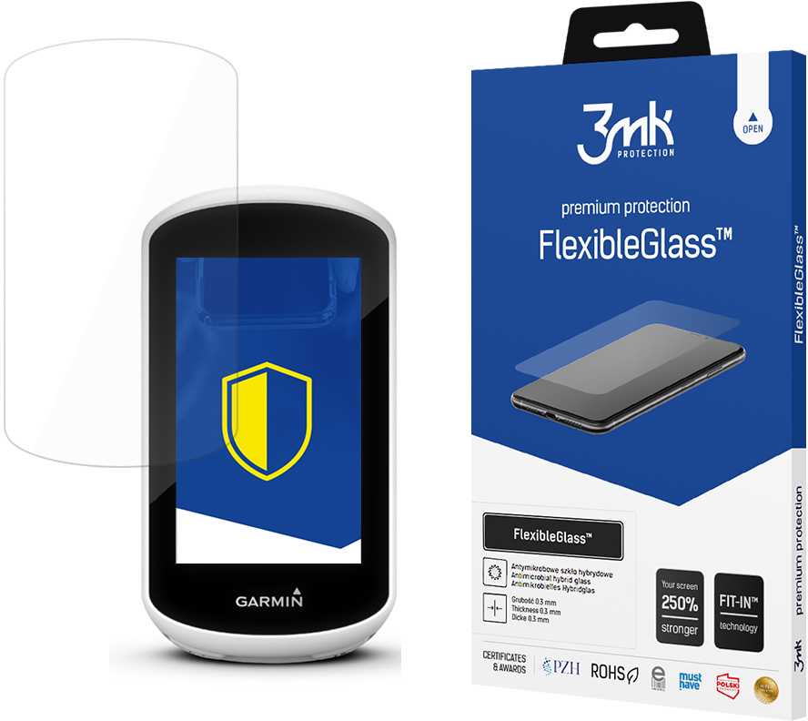 3mk FlexibleGlass apsauga Garmin Edge Explore dviračio kompiuteriui