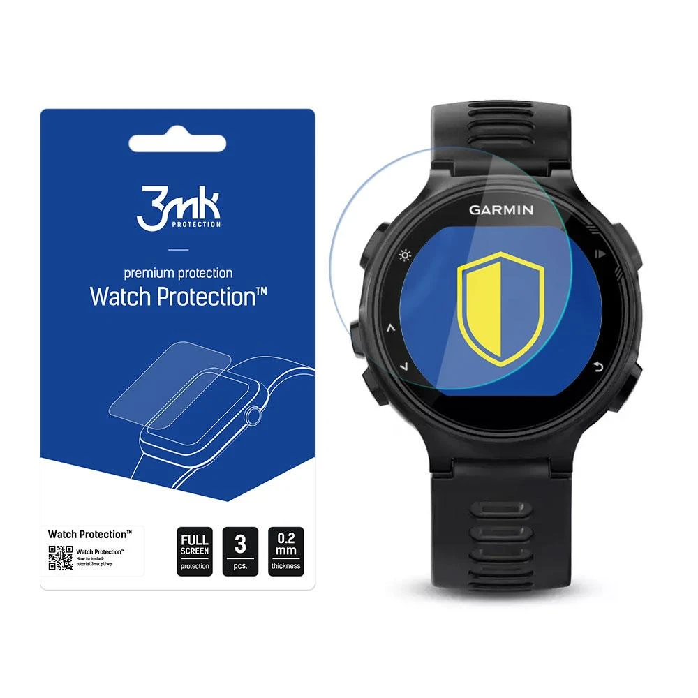 Garmin FR 735XT – 3mk laikrodžio apsauga, lankstus stiklas