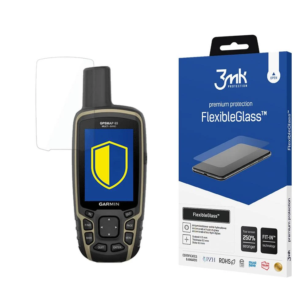 3mk FlexibleGlass™ hybrid glass skirta Garmin GPSMap 65