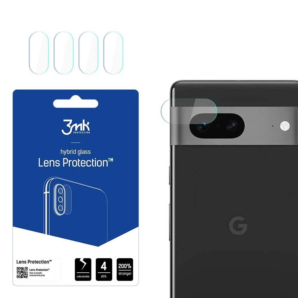 3MK „Lens Protect“ „Google Pixel 7 5G“ kameros objektyvo apsauga, 4 vnt.