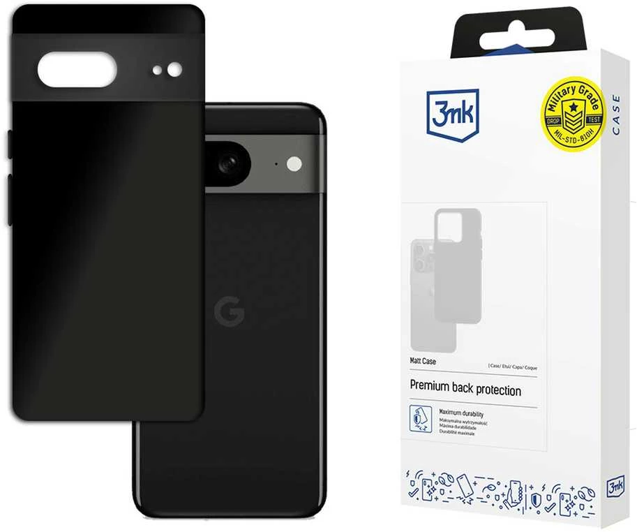 3Mk Protection Google Pixel 8 5G - 3mk Matt dėklas telefonui juodos spalvos