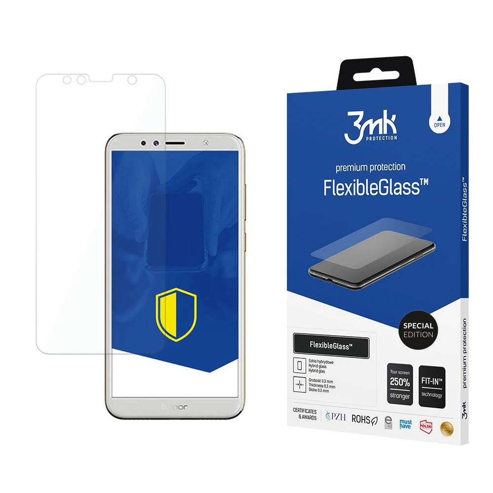 3Mk apsauga „Honor 7A“ – 3mk „FlexibleGlass“ specialusis leidimas