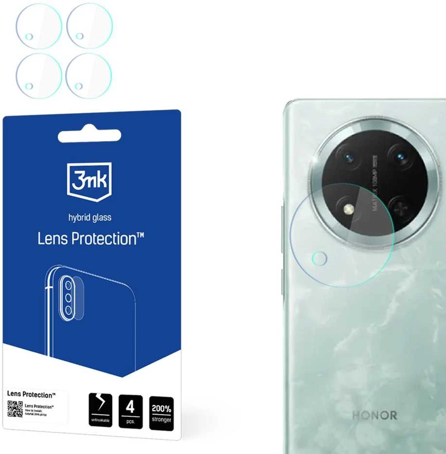 3Mk Protection Hibridinis stiklas fotoaparato objektyvui 3mk objektyvo apsauga, skirta Honor Magic7 Lite