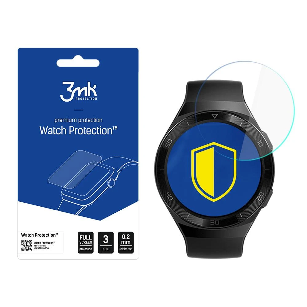 3mk Watch Protection™ v. FlexibleGlass hibridinis stiklas ir Huawei GT 2E 46 mm
