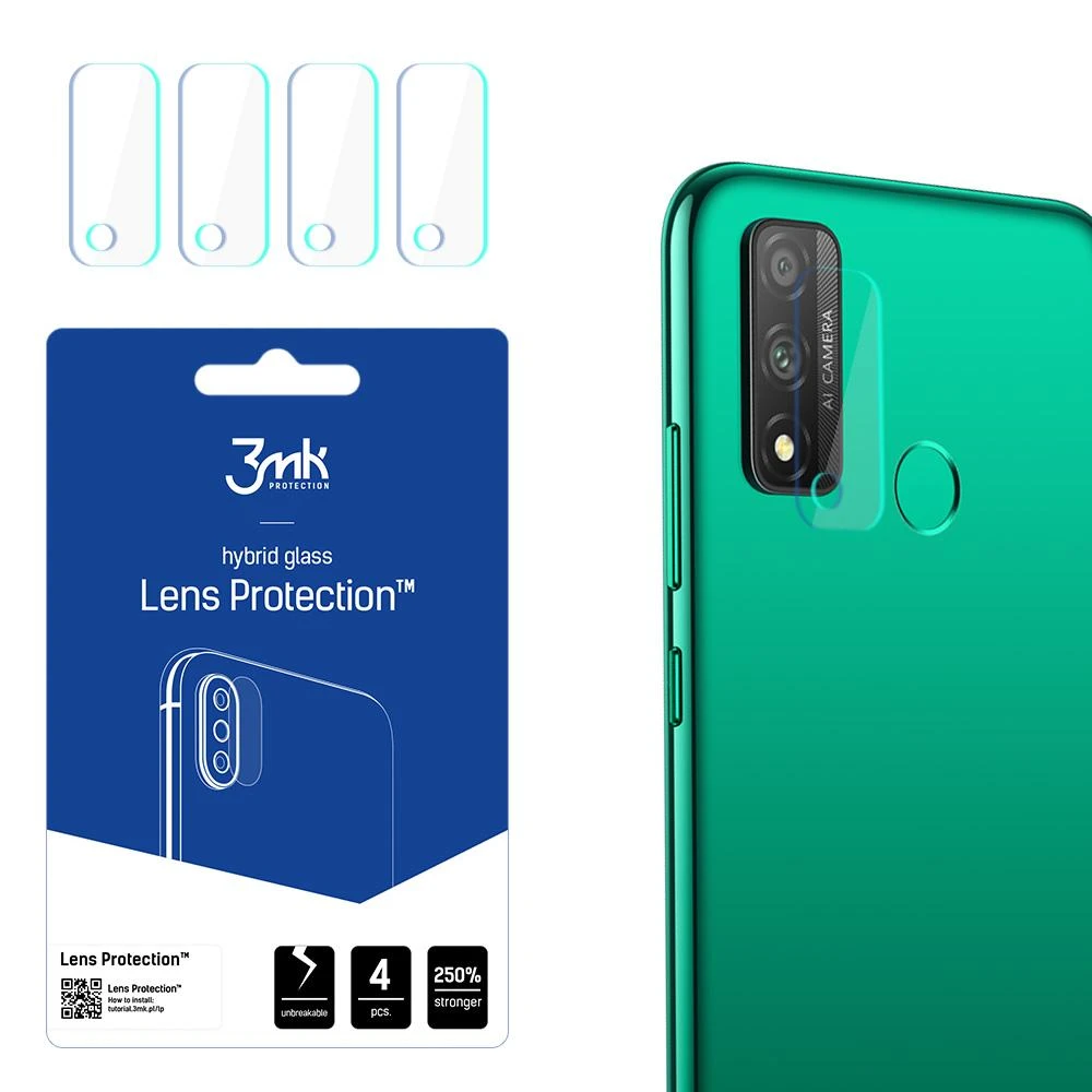 HYBRID GLASS 3MK FLEXIBLE GLASS LENS HUAWEI P SMART 2020 FOR CAMERA 4 PCS.