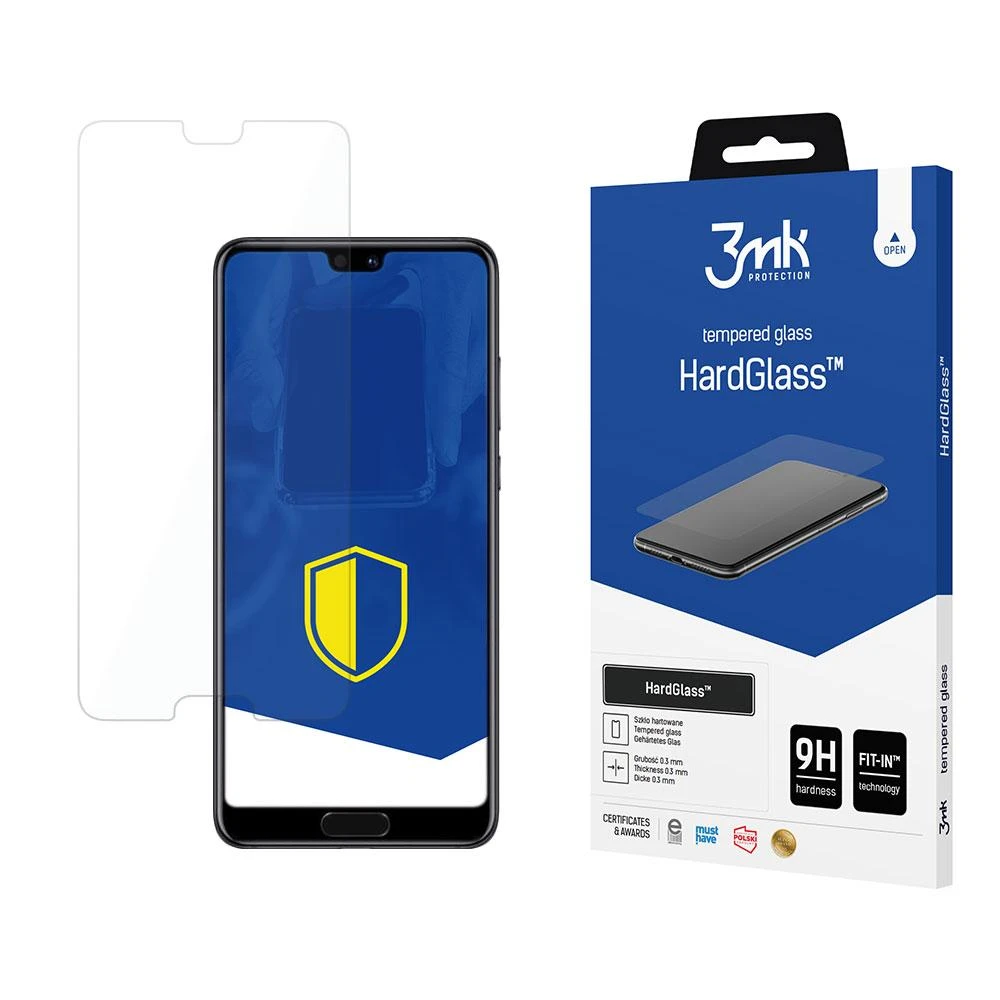 3MK HardGlass ekrano apsauga, Huawei, P20, grūdintas stiklas, skaidrus