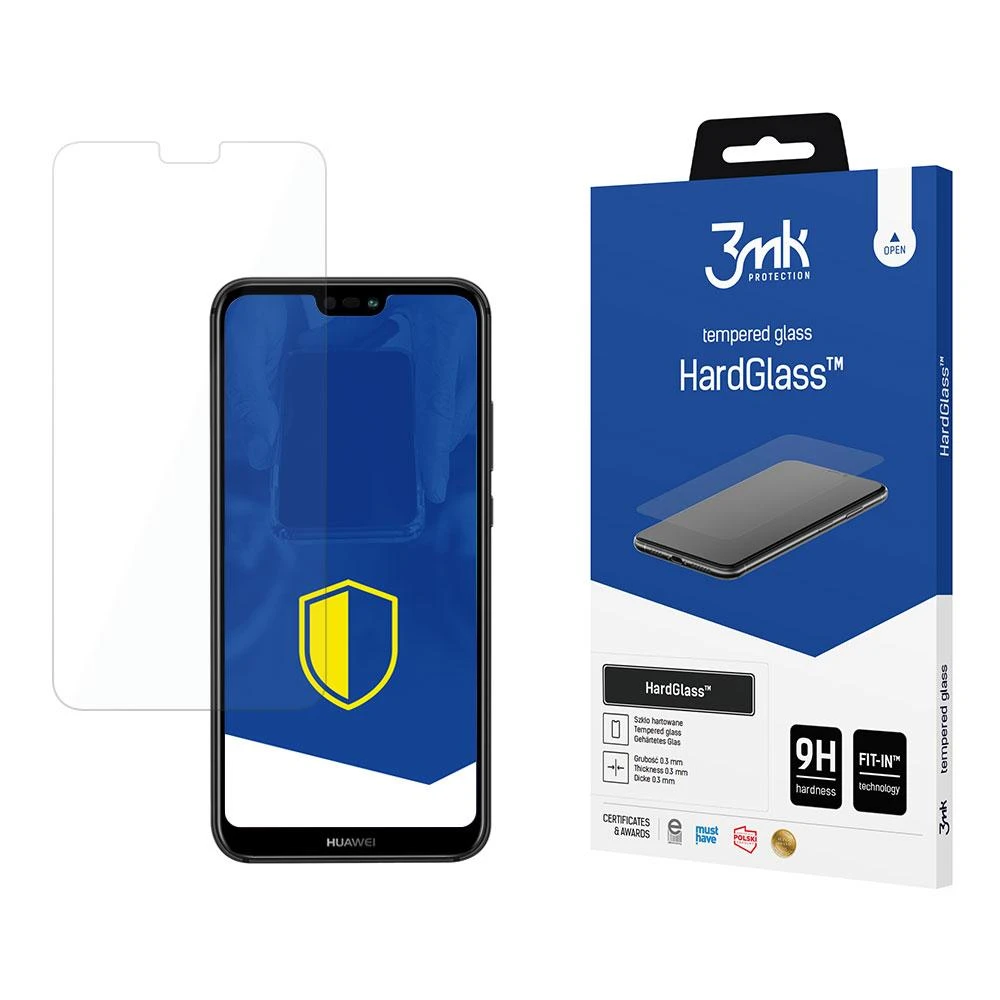 3MK HardGlass ekrano apsauga, Huawei, P20 Lite, grūdintas stiklas, skaidrus