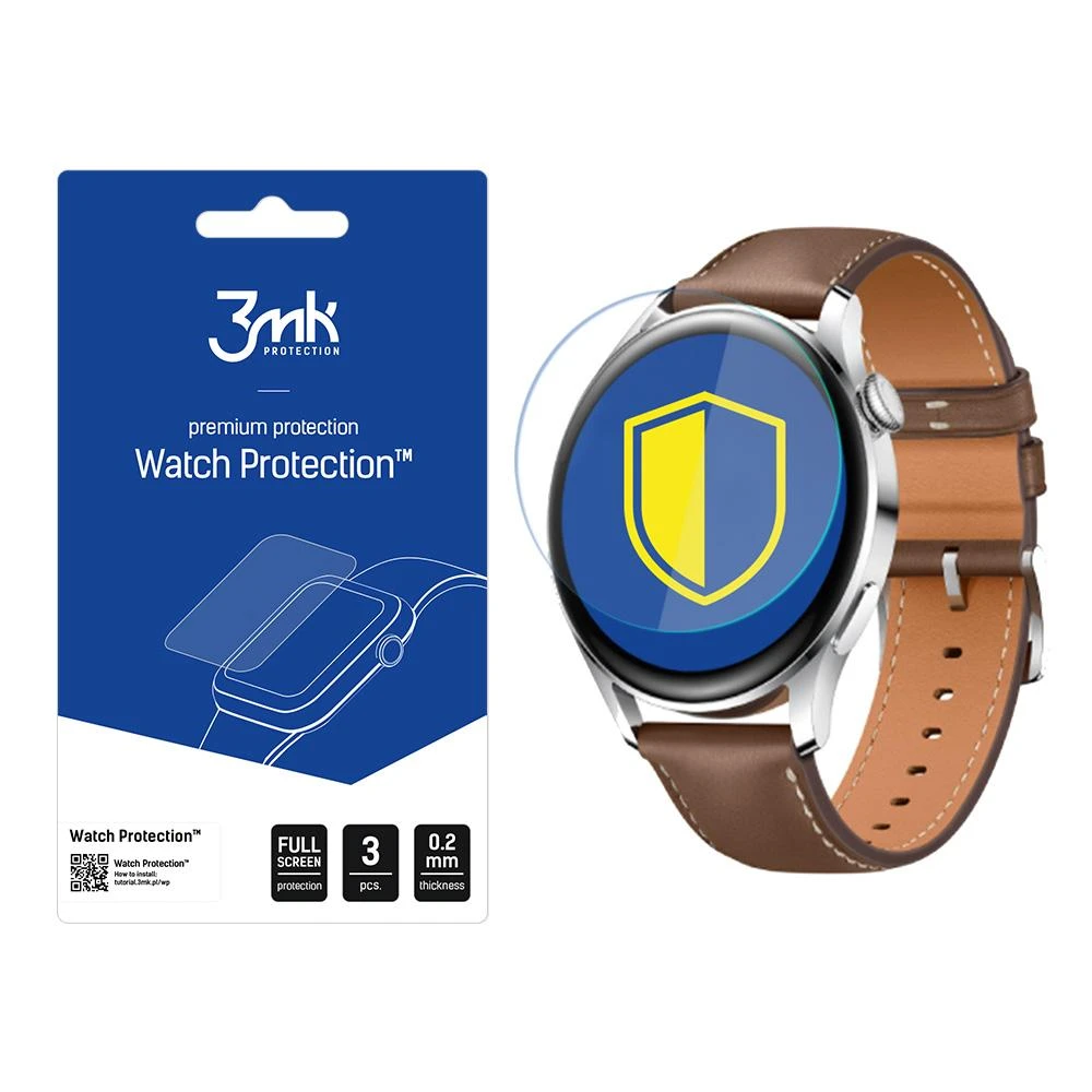 3MK FOLIA ARC HUAWEI WATCH 3 PILNAS EKRANAS
