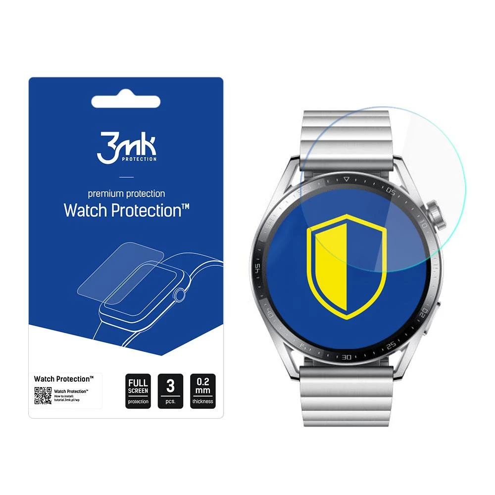 Apsauginė ekrano plėvelė 3Mk išmaniojo laikrodžio Huawei GT 3, 46mm