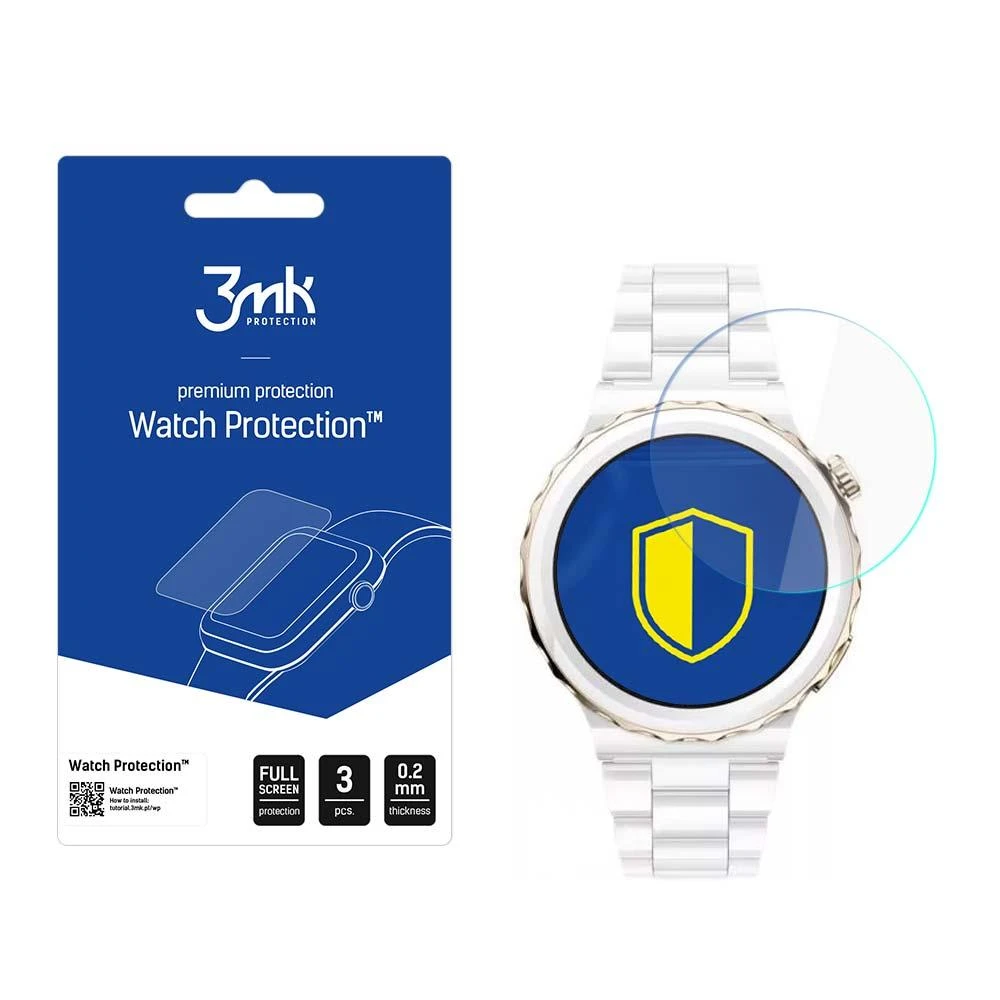 Apsauginė ekrano plėvelė 3MK išmaniojo laikrodžio Huawei GT 3, 43mm