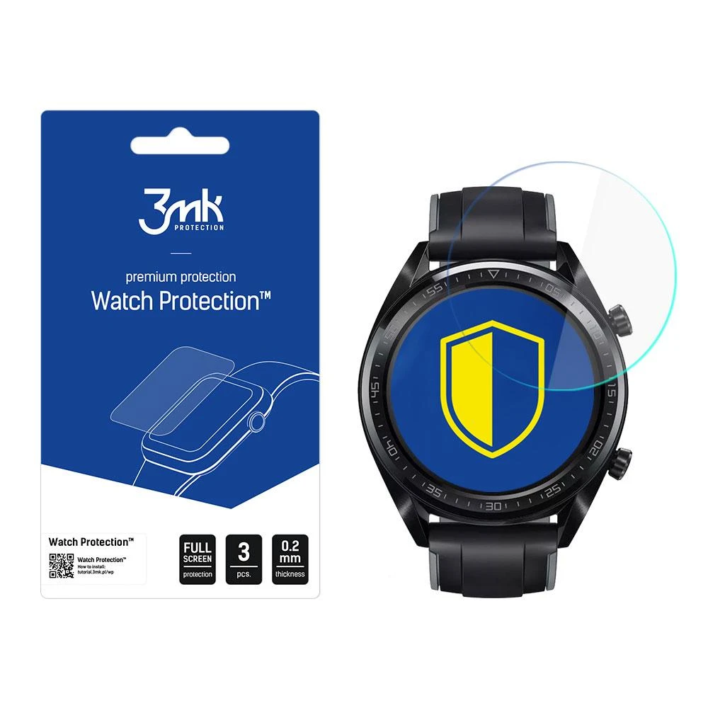 Apsauginis ekrano stiklas 3MK išmaniojo laikrodžio Huawei Watch GT