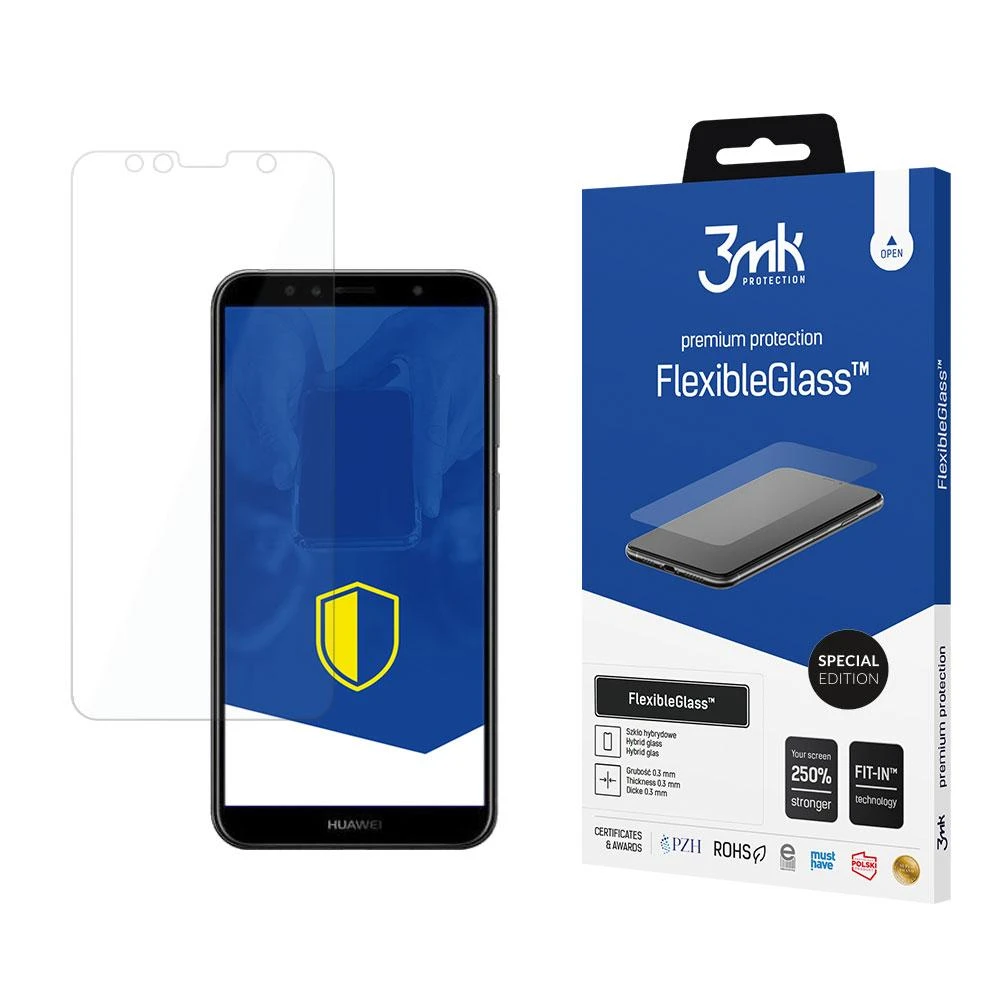 3Mk apsauga Huawei Y6 2018 - 3mk FlexibleGlass specialus leidimas