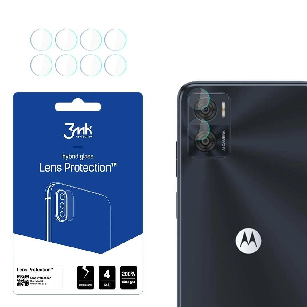 3mk Lens Protection™ hibridinis fotoaparato stiklas Motorola Moto E22 / E22i