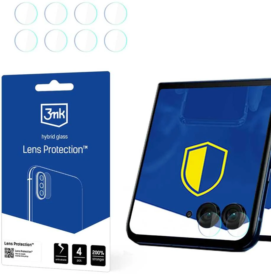 3mk Lens Protection Kameros apsauga Motorola Razr 50 Ultra (Front)