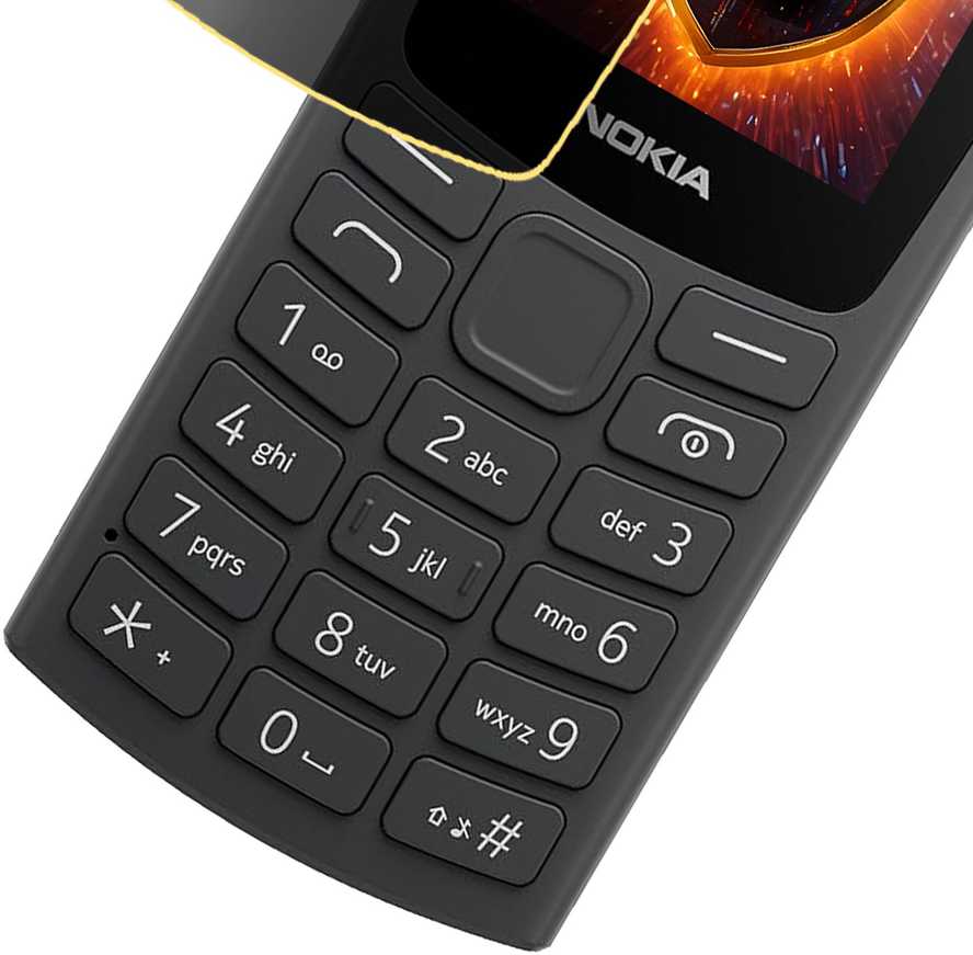 3Mk apsauga Nokia 105 (2023) - 3mk šilkinis matinis privatumas