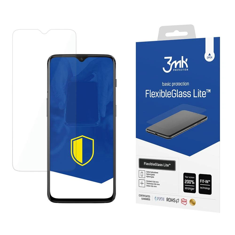 3MK FlexibleGlass Lite OnePlus 6T hibridinis stiklas Lite