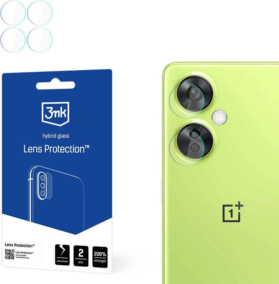 3mk Lens Protection™ hibridinis fotoaparato stiklas, skirtas OnePlus Nord CE 3 Lite