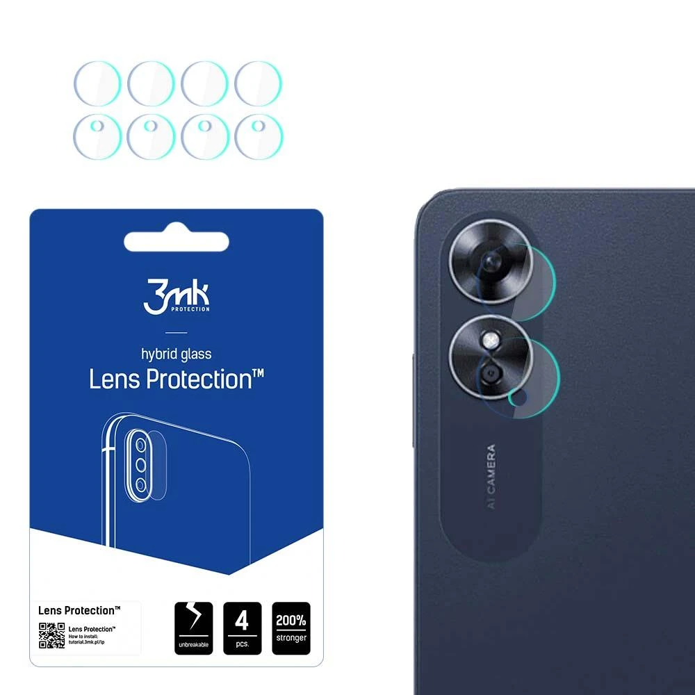 3mk Lens Protection™ hibridinis fotoaparato stiklas Oppo A17