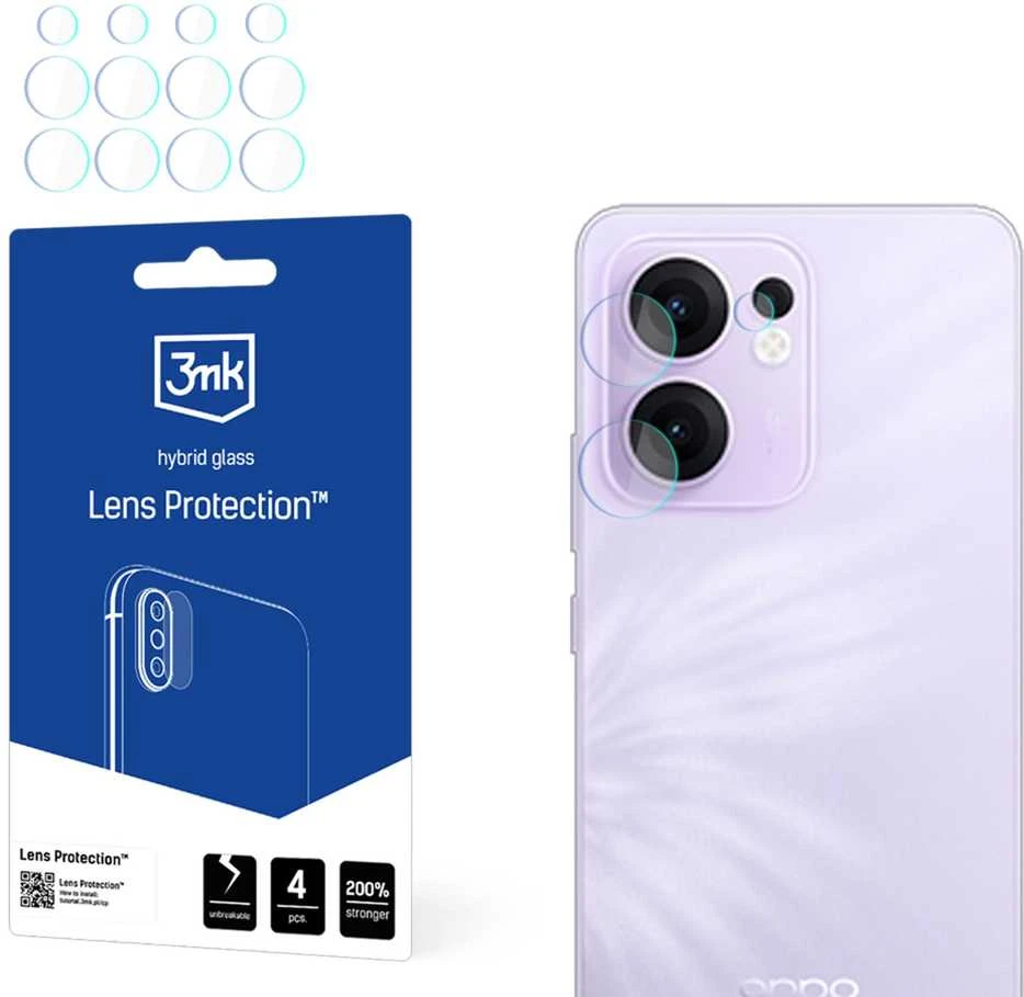 Nezatříděno 3Mk apsauga 3mk objektyvo apsauga hibridinės kameros objektyvo stiklas, skirtas Oppo Reno 13F 4G