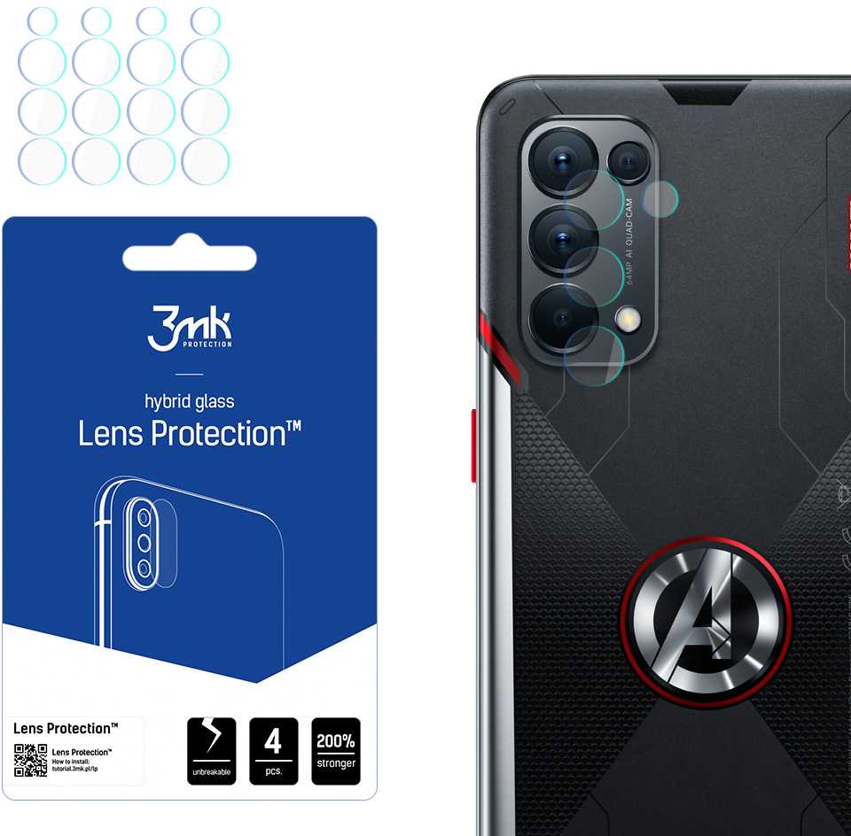 3Mk Protection „Oppo Reno 5 Marvel Edition“ – 3mk objektyvo apsauga