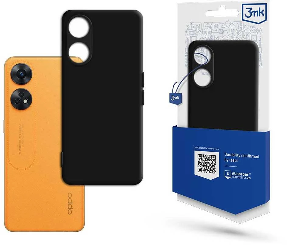 3MK Matt Dėklas Oppo Reno 8T 4G juodos spalvos