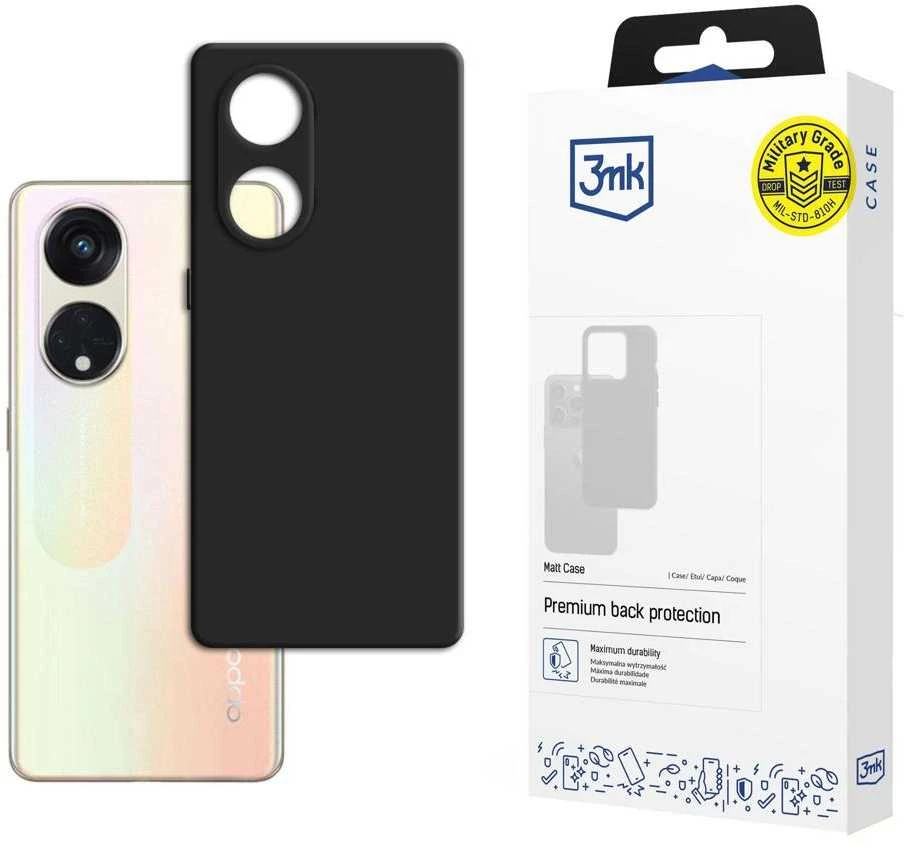 3mk Matt Oppo Reno8 T 5G - dėklas telefonui juodos spalvos