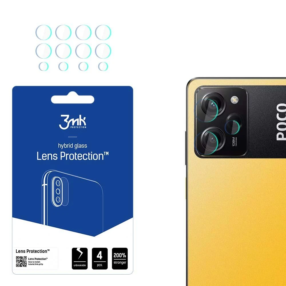 3mk Lens Protection™ hibridinis fotoaparato stiklas Poco X5 Pro 5G