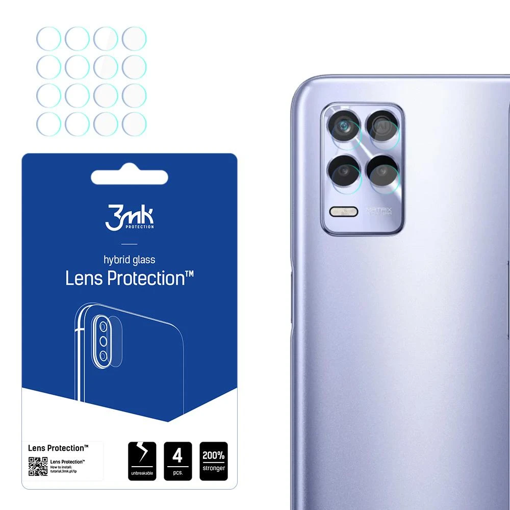 3mk objektyvo apsaugos kameros stiklas, skirtas „Realme 8s 5G“