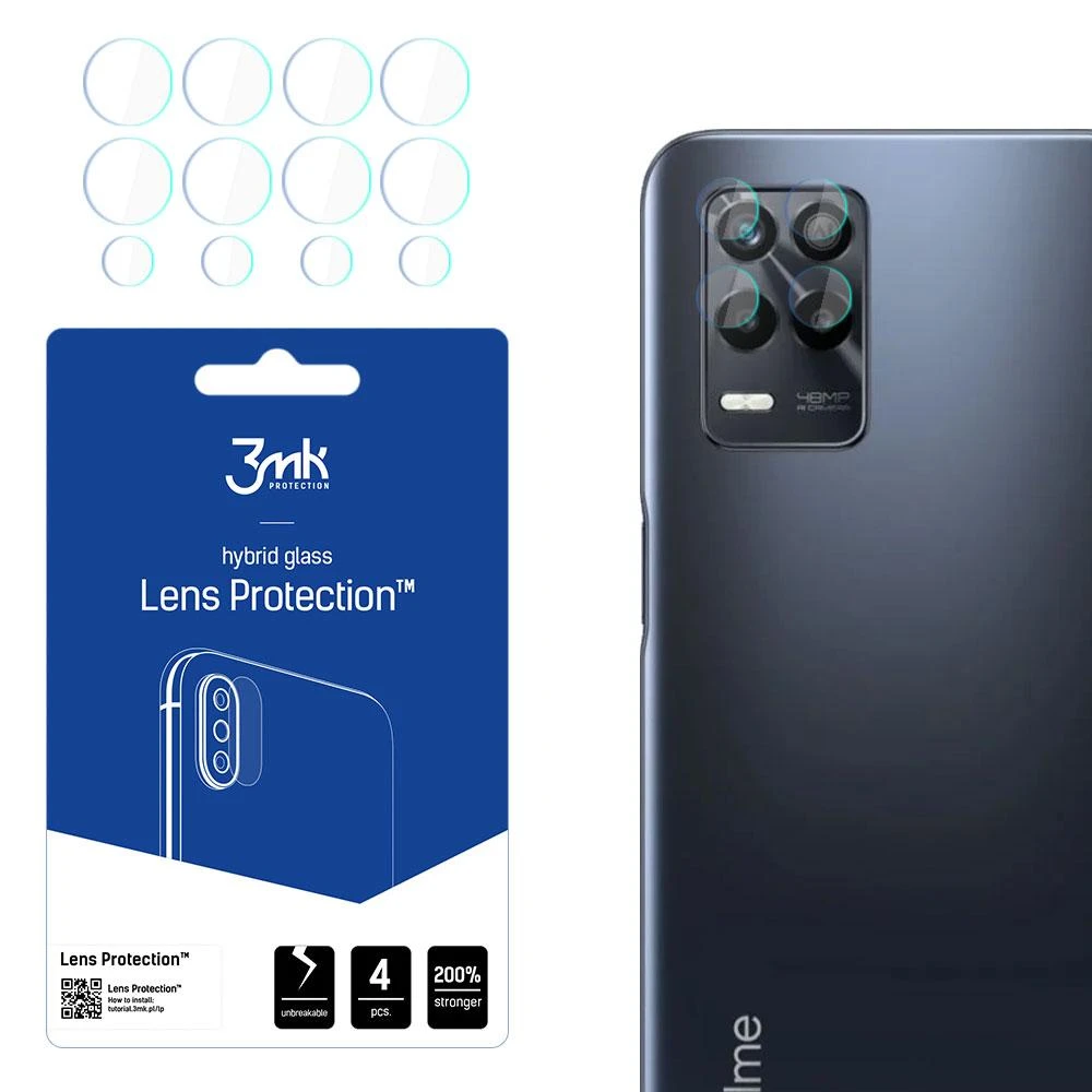 3MK objektyvo apsauga Realme 9 5G kameros objektyvo apsauga 4vnt