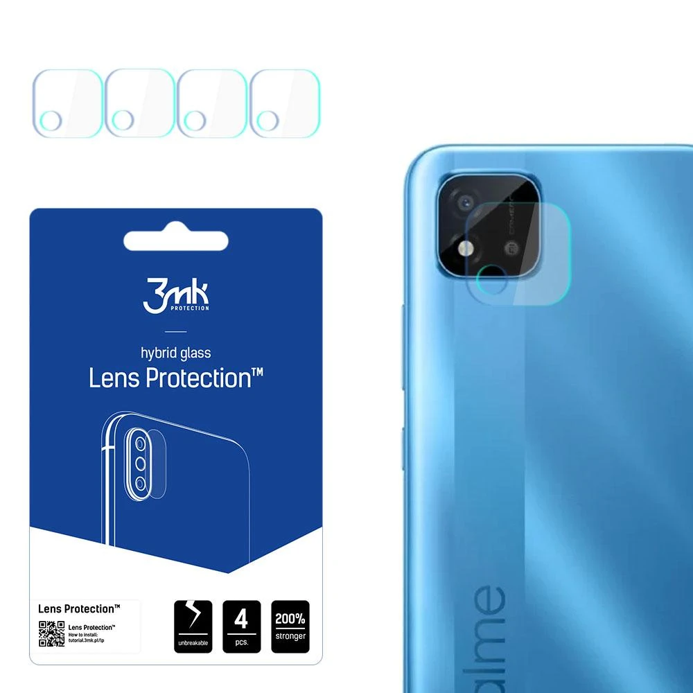 HYBRID GLASS MK FLEXIBLE GLASS LENS PROTECT REALME C11 2021 CAMERA 4 vnt.