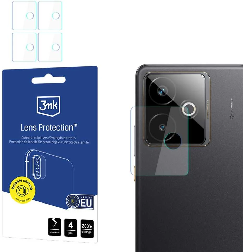 3mk hibridinis objektyvo apsaugos stiklas, skirtas „Realme GT 7T“ kameros objektyvui