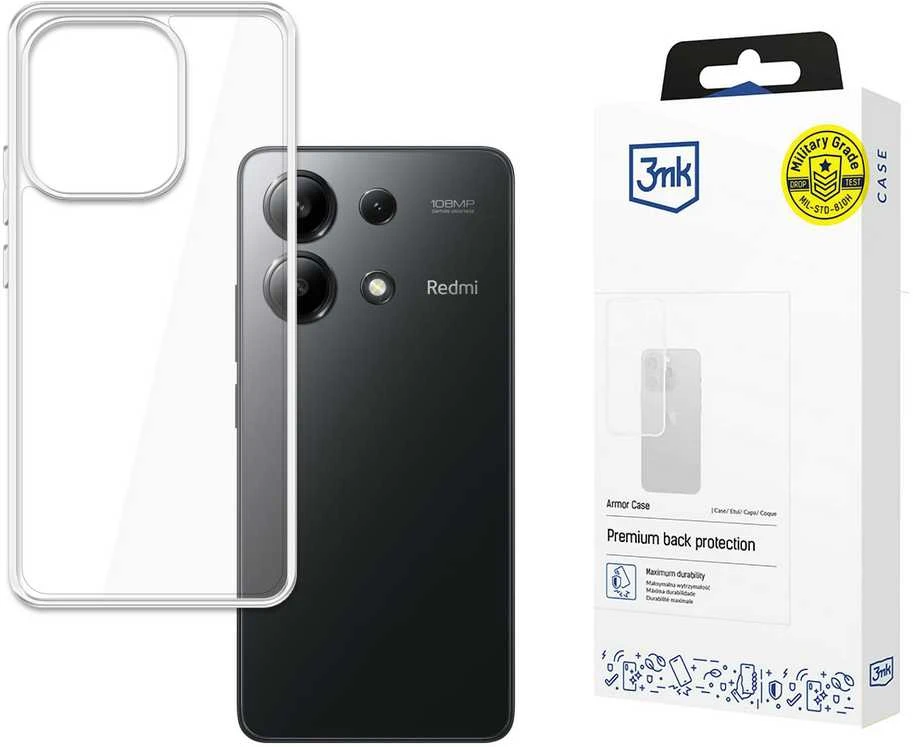 3mk Armor Redmi Note 13 4G - dėklas telefonui skaidrus