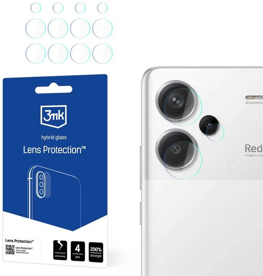 3MK „Redmi Note 13 Pro“ objektyvo apsauga + kameros objektyvo apsauga (4 vnt.)