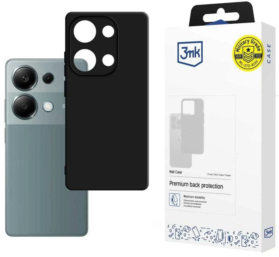 Dėklas 3mk Matt Case Xiaomi Redmi Note 13 Pro 4G juodas