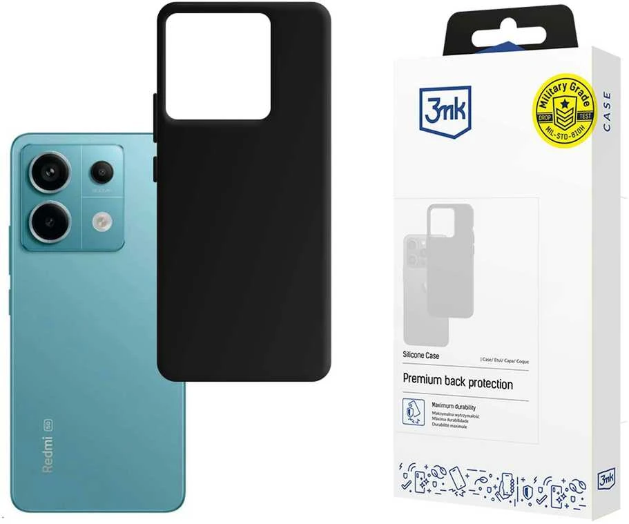 3mk Silicone Xiaomi Redmi Note 13 Pro 5G - dėklas telefonui juodos spalvos