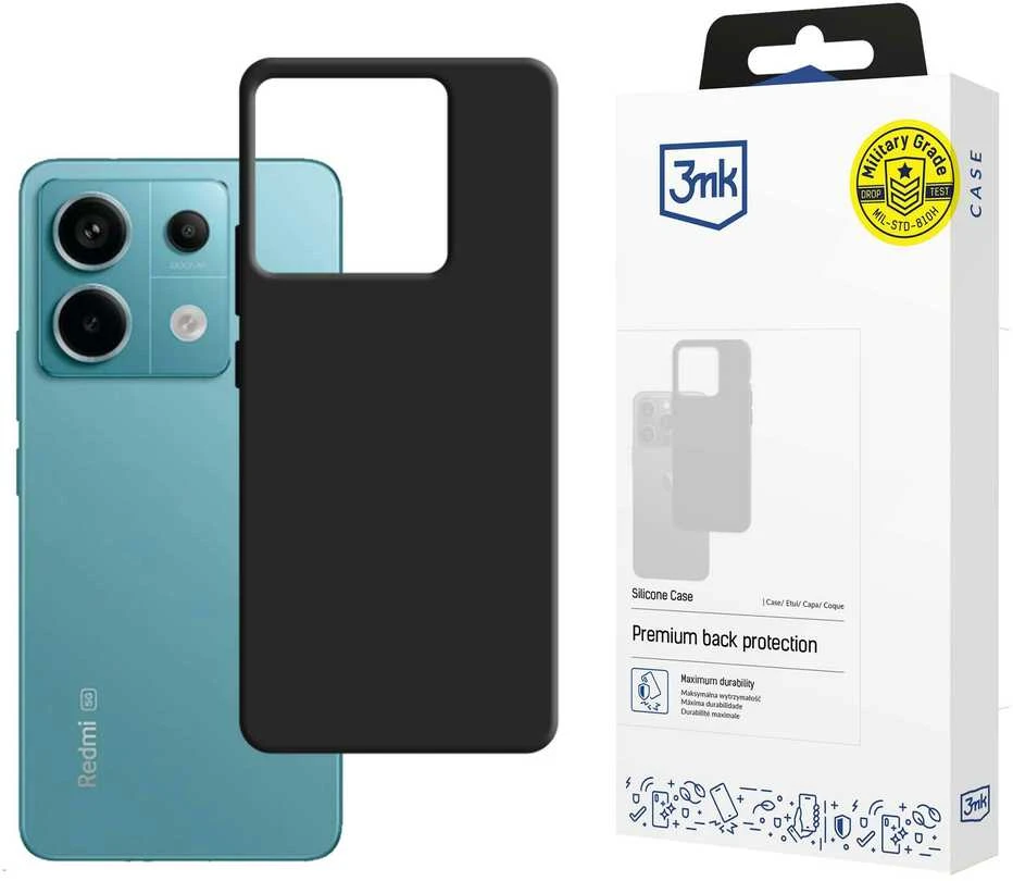 3mk Silicone Xiaomi Redmi Note 13 Pro 5G - dėklas telefonui juodos spalvos