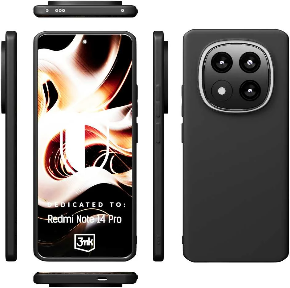Dėklas 3mk Matt Case Xiaomi Redmi Note 14 Pro 5G/Poco X7 juodas