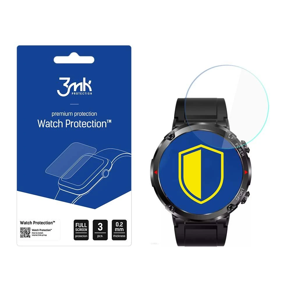 3mk Watch Protection™ v. FlexibleGlass hibridinis stiklas ir Rubicon RNCE96