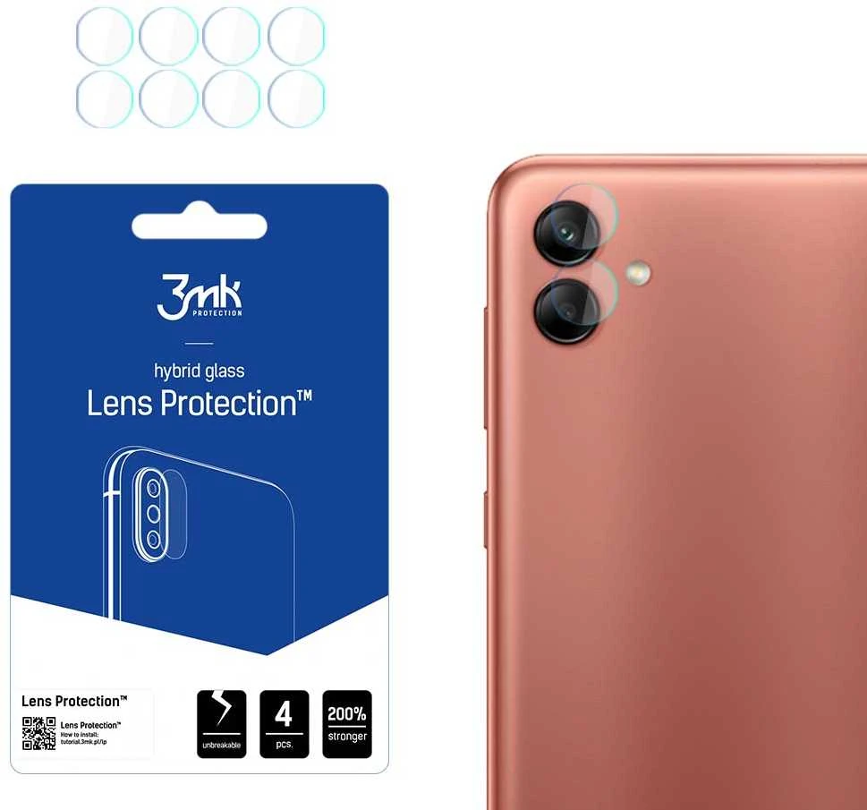 3MK objektyvo apsauga Samsung A04 A045O fotoaparato objektyvo apsauga 4 vnt.