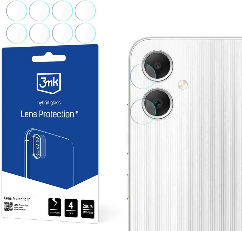 3MK Lens Protect Samsung A05 apsauginis stikliukas kamerai 4 vnt